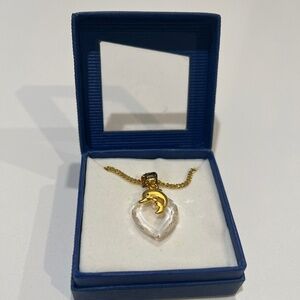 NIB - Lencia 22ct. gold plated dolphin necklace